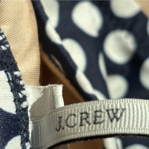 J Crew XS blue and white polkadot bikini bottom - Picture 2 of 5
